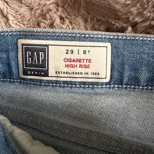 GAP High Rise Denim Jeans - Light Blue
